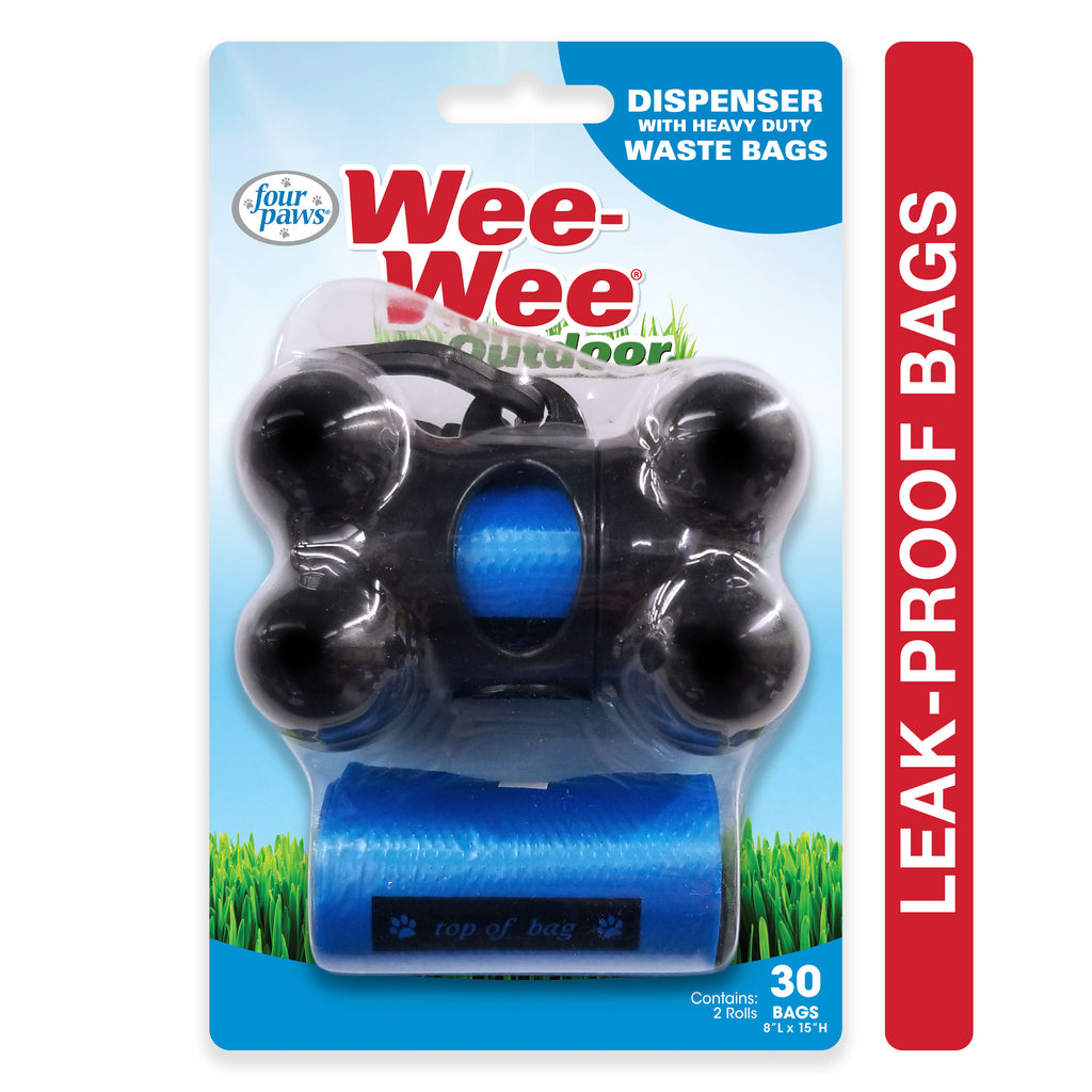 045663018320_FourPaws_OutdoorDispenserwithHeavyDutyWasteBags_InPackagingFront_Hero