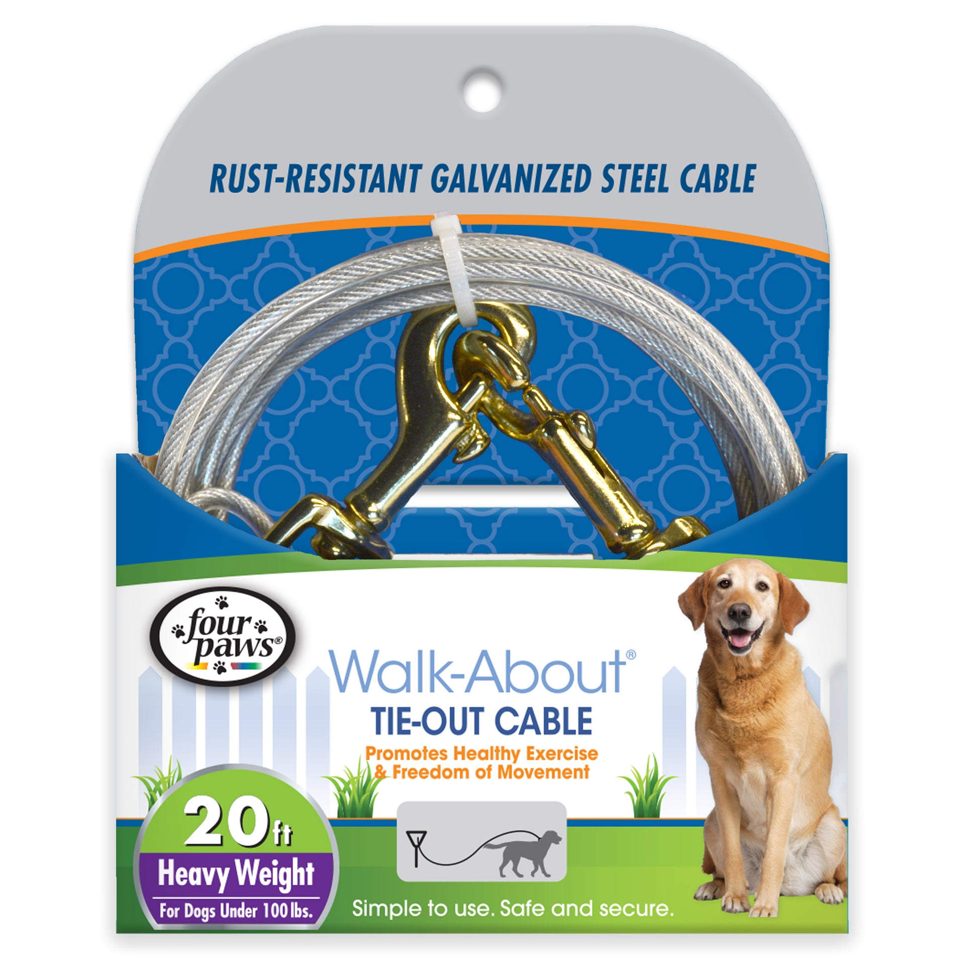 045663847203_FourPaws_HeavyWeightTieOutCableSilver20ft_InPackagingFront