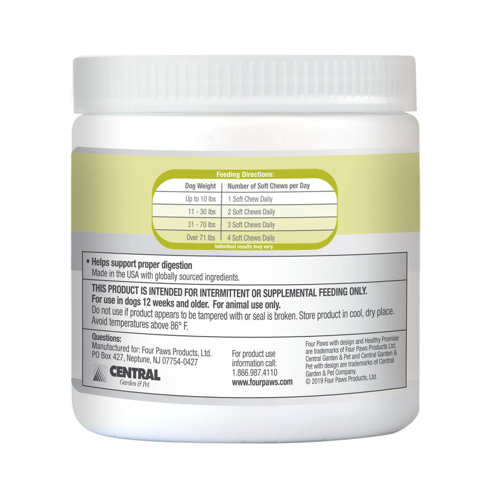 045663975401_FourPaws_HealthyPromise_Dog_Pre_ProbioticsSoftChews_90cT_InPackageBack