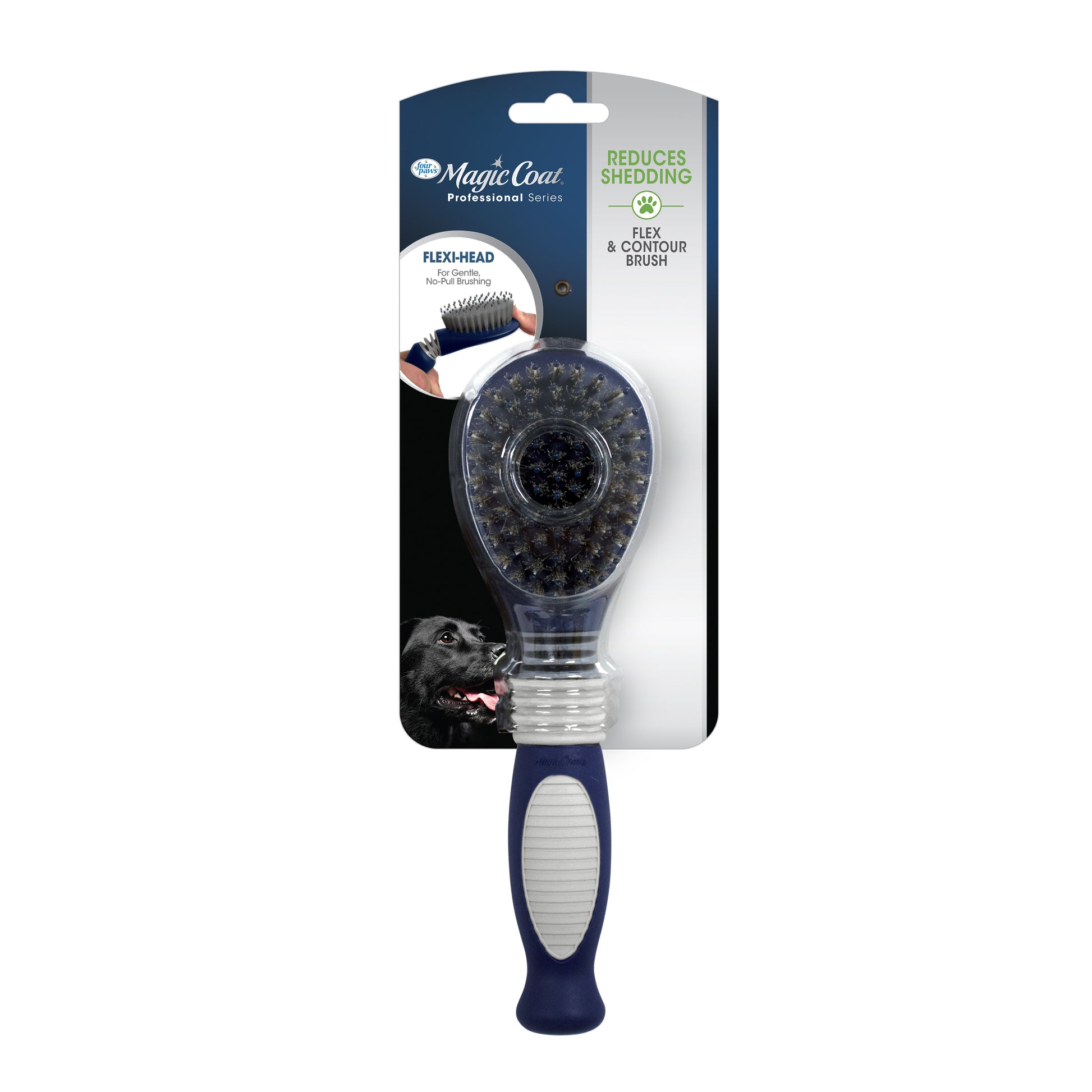 045663975548_FourPaws_MagicCoatProfessionalSeriesFlexiHeadBristleBrush_InPackagingFront