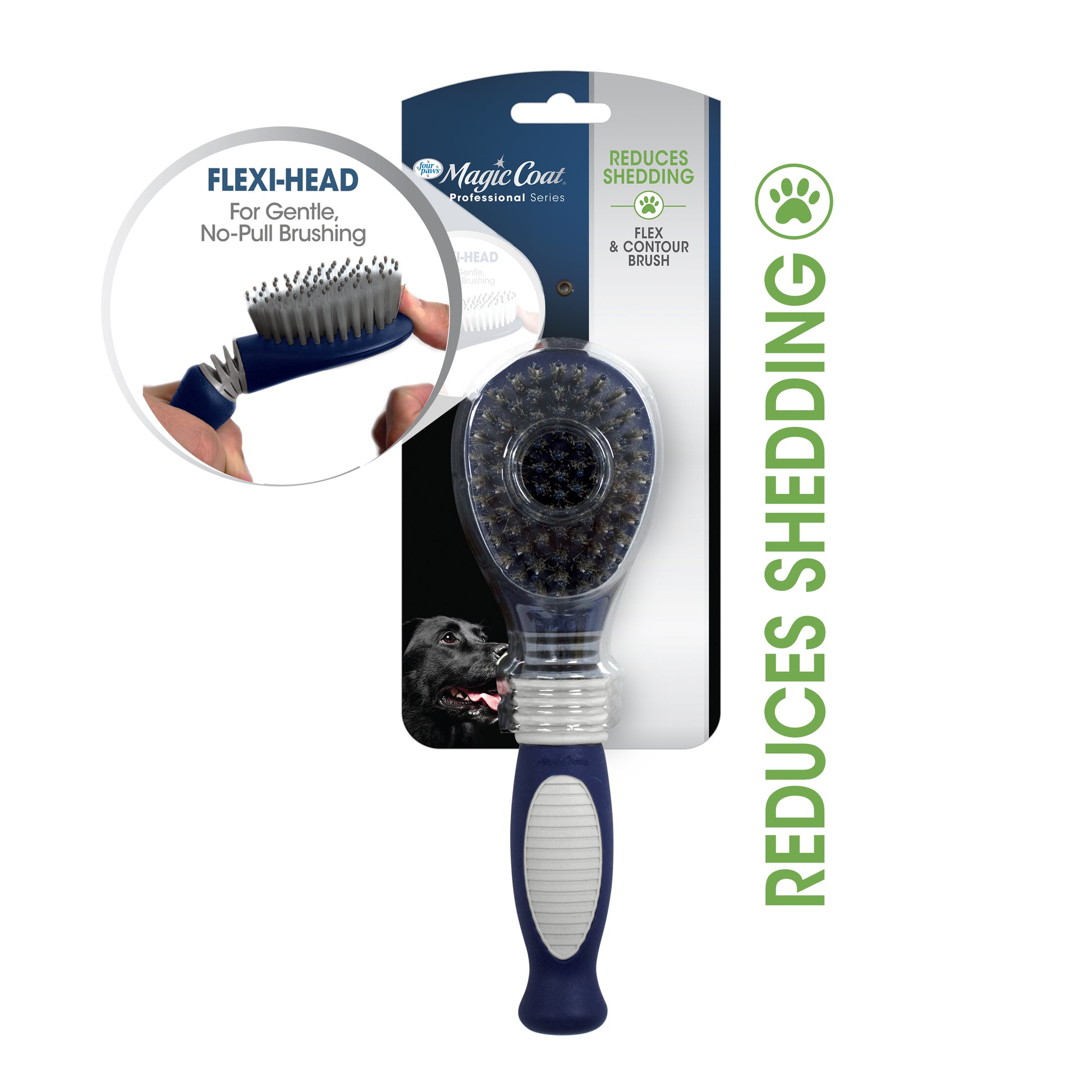 045663975548_FourPaws_MagicCoatProfessionalSeriesFlexiHeadBristleBrush_InPackagingFront_Hero
