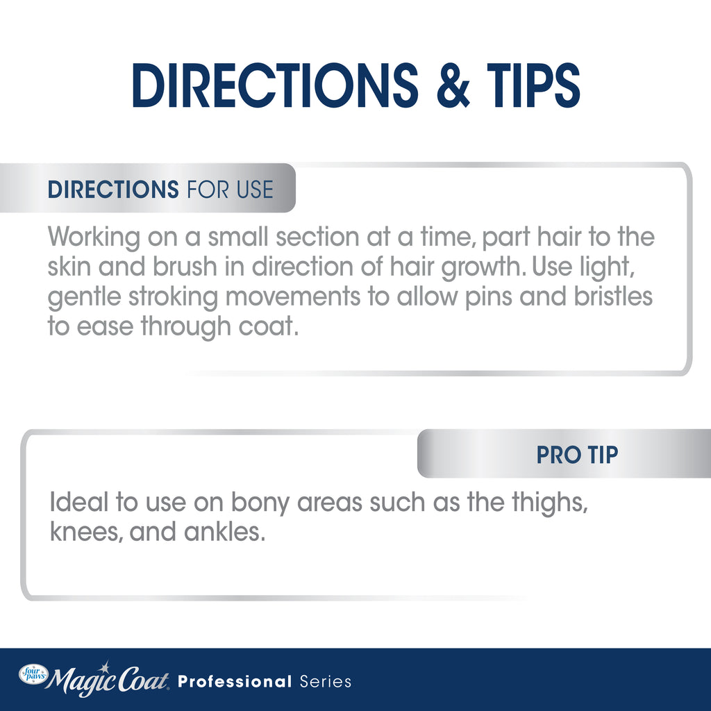045663975548_FourPaws_MagicCoatProfessionalSeriesFlexiHeadBristleBrush_InformationalImage