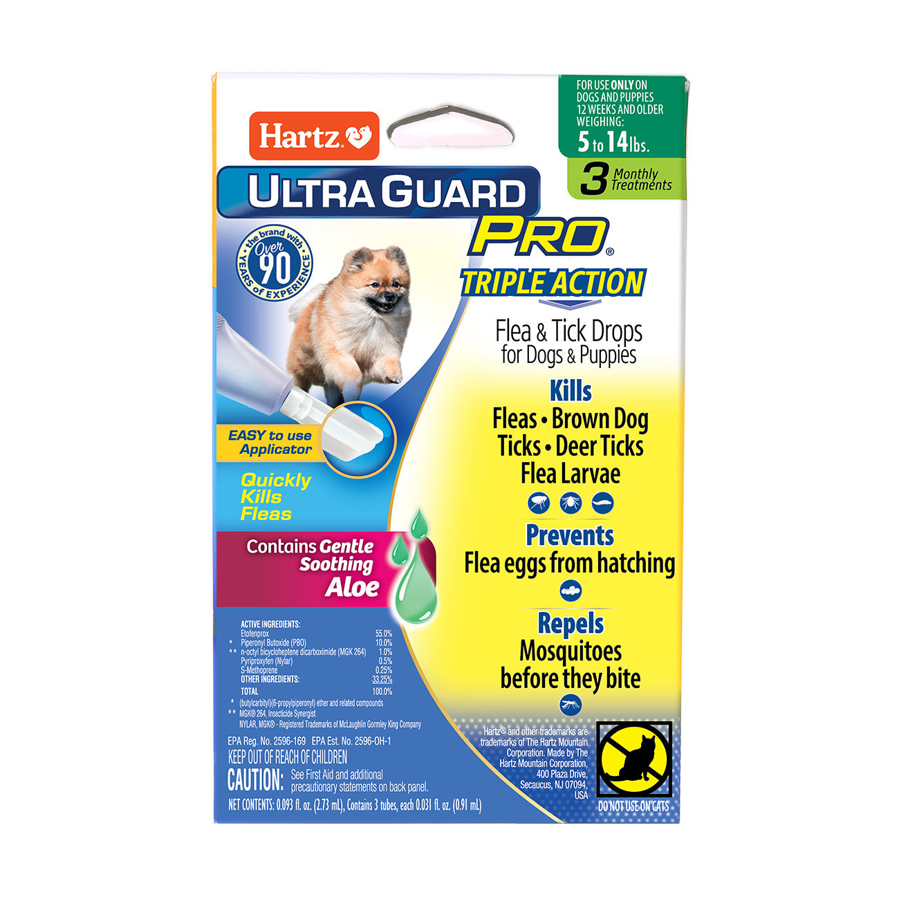 HARTZ (10874, 10875, 10876, 10878) UltraGuard Pro® Flea and Tick Drops for Dogs and Puppies. Master Pack 24