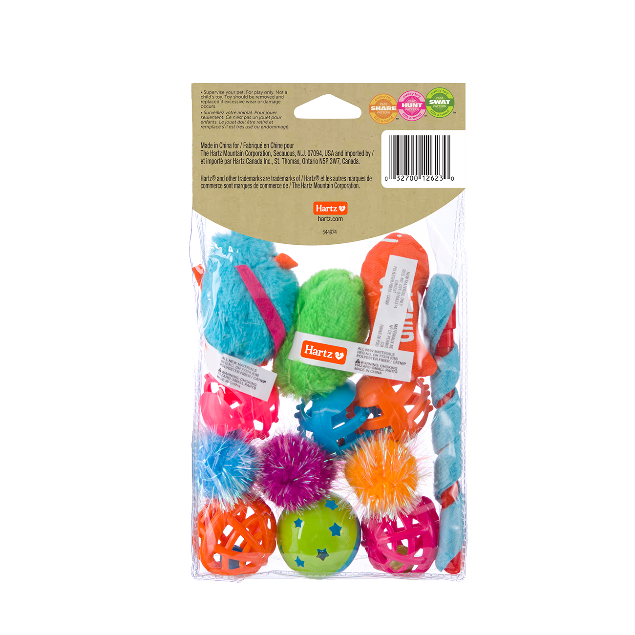 HARTZ 12623 Just for Cats 13 Piece Variety Pack Cat Toy. Master Pack 20