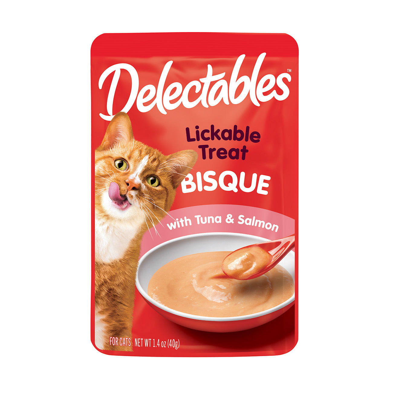 HARTZ 12947 Delectables® Lickable™ treat – Bisque Tuna & Salmon. Master Pack 24