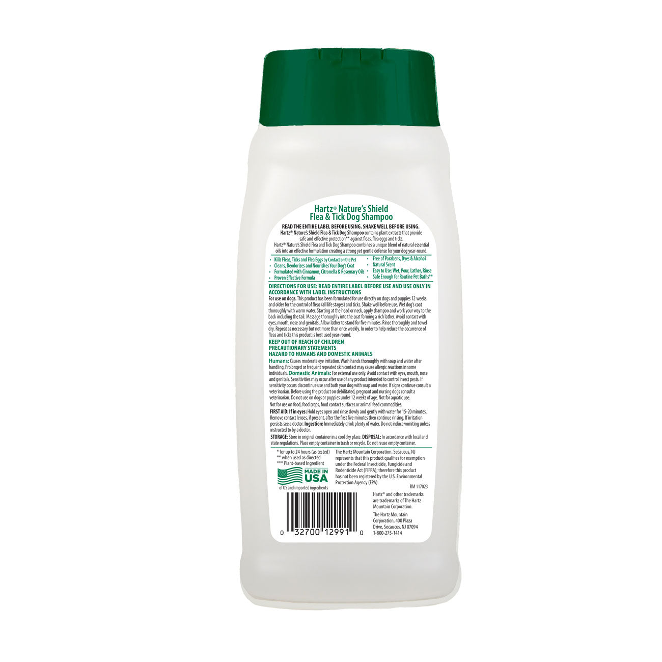 HARTZ 12991 Nature Shield Dog Shampoo 14oz. Master Pack 12