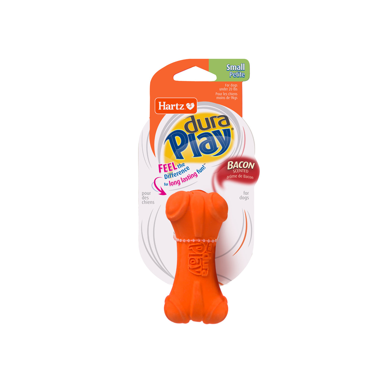 HARTZ (14609-99282-14610) Dura Play Bone (S, M, L)  Dog Toy. Master Pack (24,24,12)