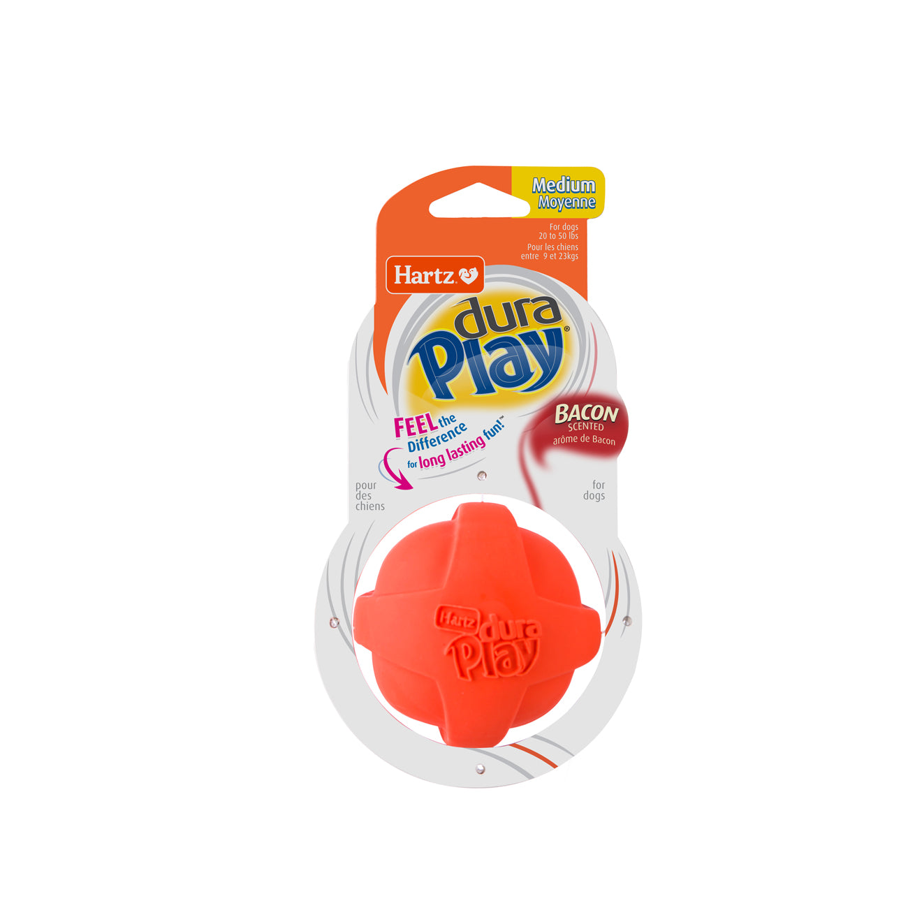 HARTZ (99394-99393-14800)  Dura Play BALL (S, M, L) Dog Toy. Master Pack (12,12,24)