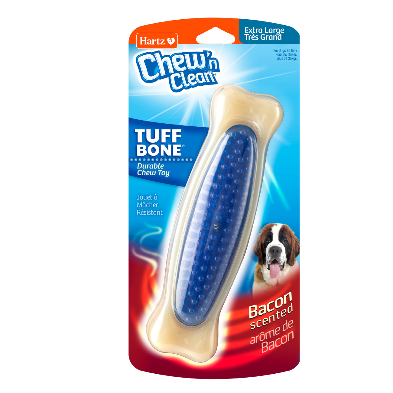 HARTZ 15577 Chew 'n Clean TUFF BONE XLarge Dog TOY. Master Pack 12