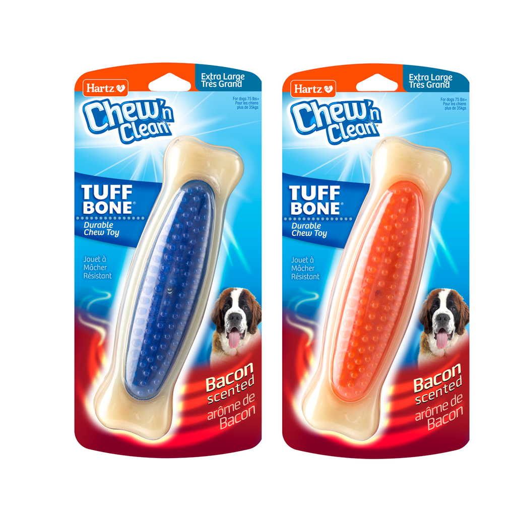 HARTZ 15577 Chew 'n Clean TUFF BONE XLarge Dog TOY. Master Pack 12