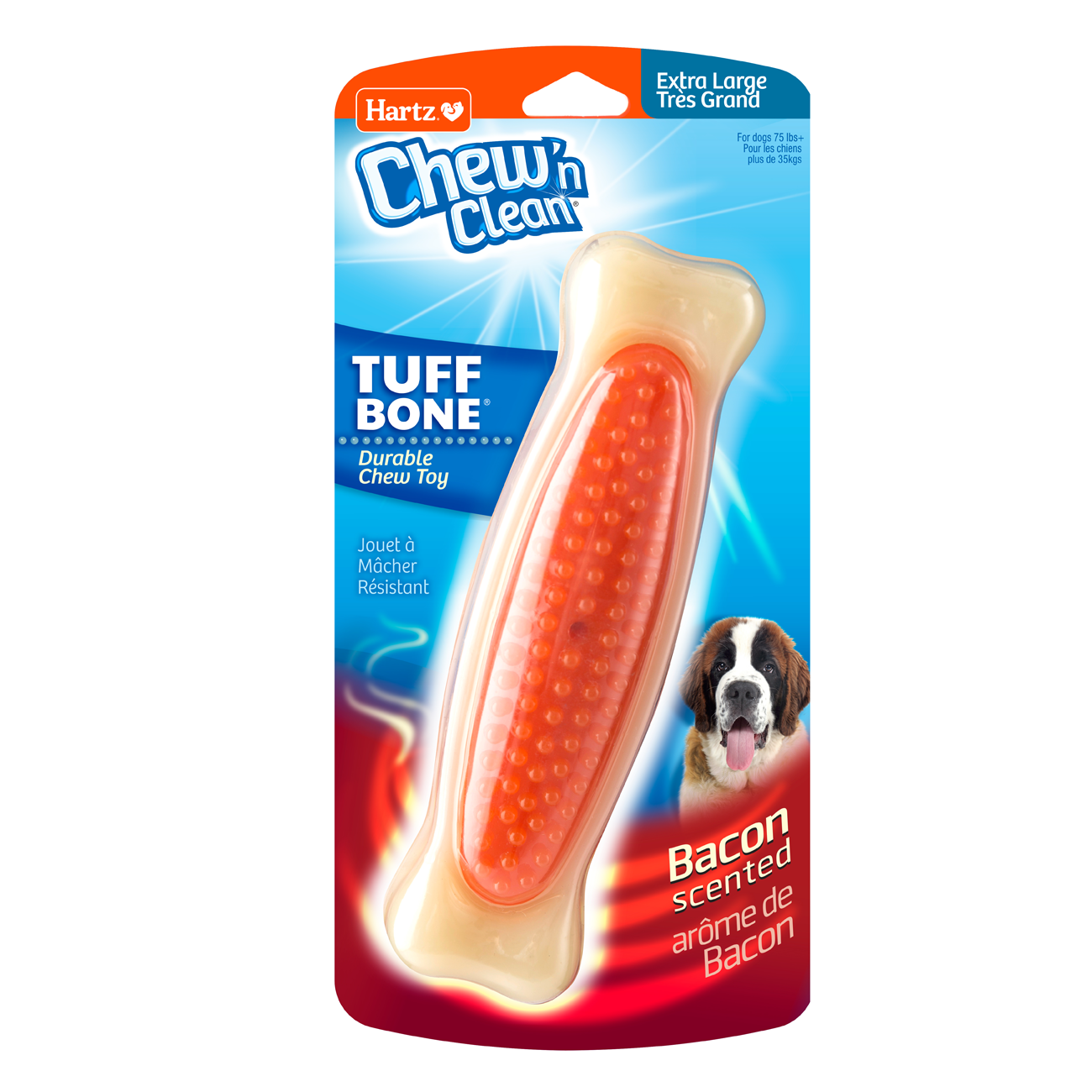 HARTZ 15577 Chew 'n Clean TUFF BONE XLarge Dog TOY. Master Pack 12
