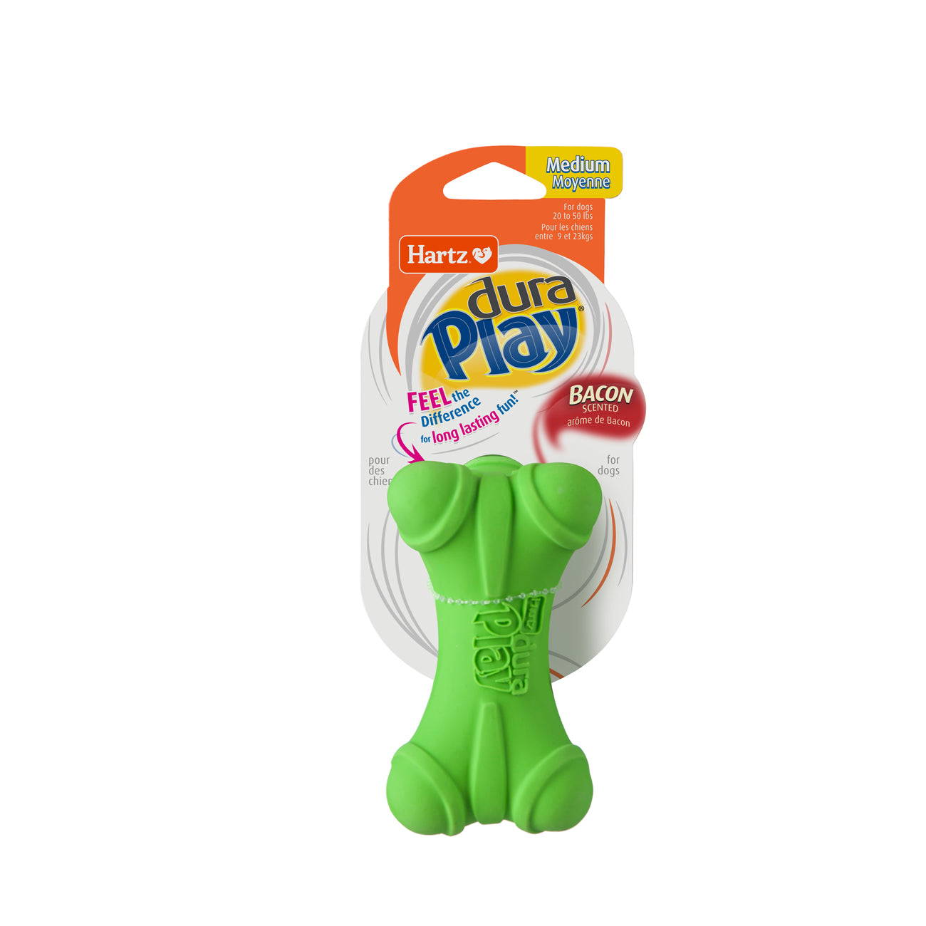HARTZ (14609-99282-14610) Dura Play Bone (S, M, L)  Dog Toy. Master Pack (24,24,12)