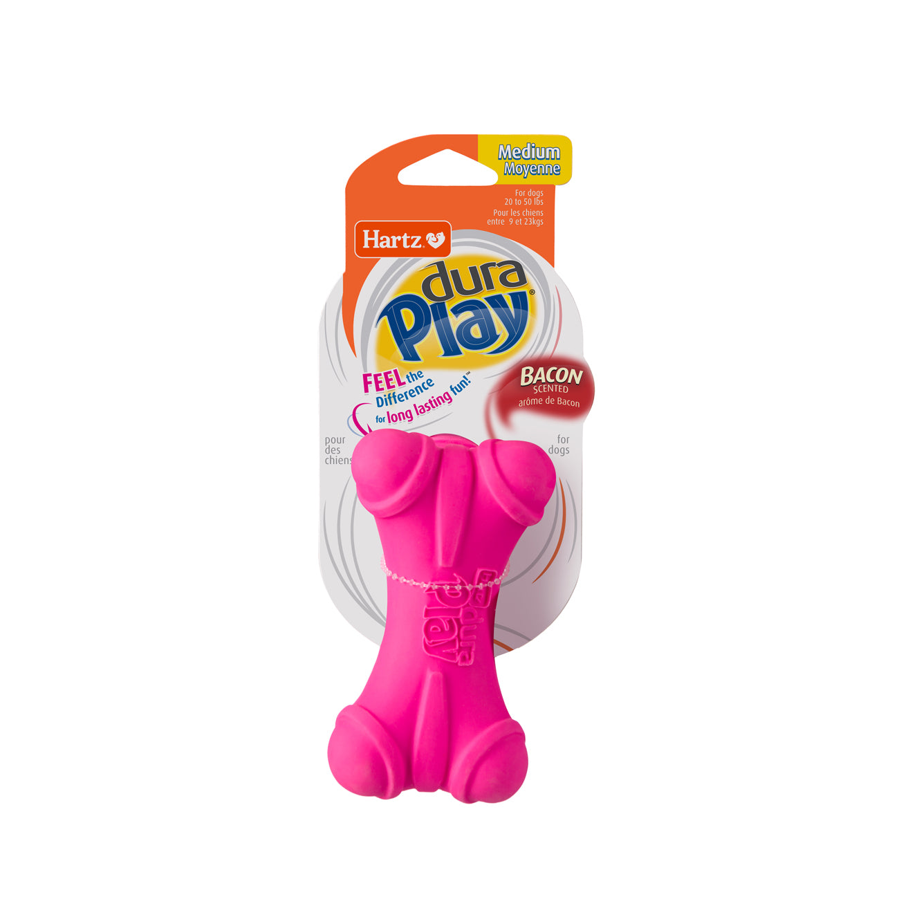 HARTZ (14609-99282-14610) Dura Play Bone (S, M, L)  Dog Toy. Master Pack (24,24,12)