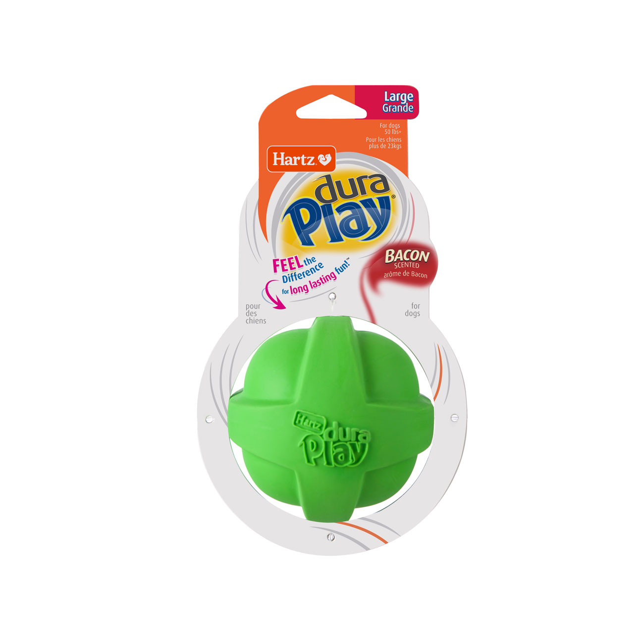 HARTZ (99394-99393-14800)  Dura Play BALL (S, M, L) Dog Toy. Master Pack (12,12,24)