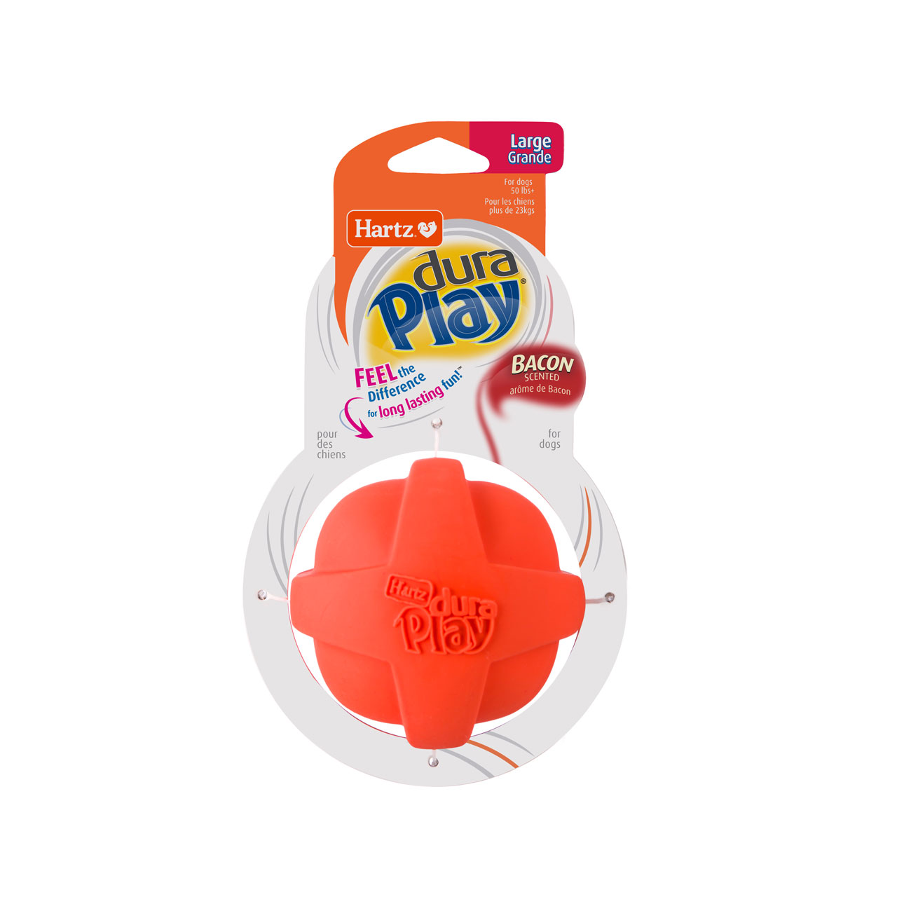 HARTZ (99394-99393-14800)  Dura Play BALL (S, M, L) Dog Toy. Master Pack (12,12,24)