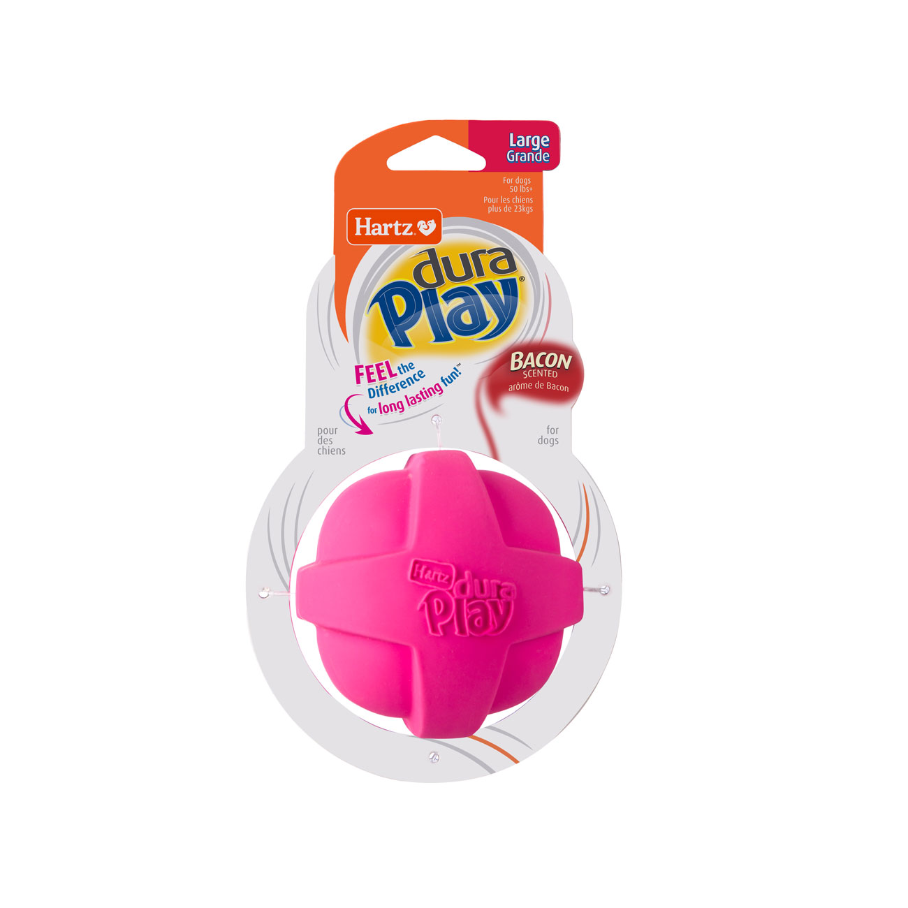 HARTZ (99394-99393-14800)  Dura Play BALL (S, M, L) Dog Toy. Master Pack (12,12,24)