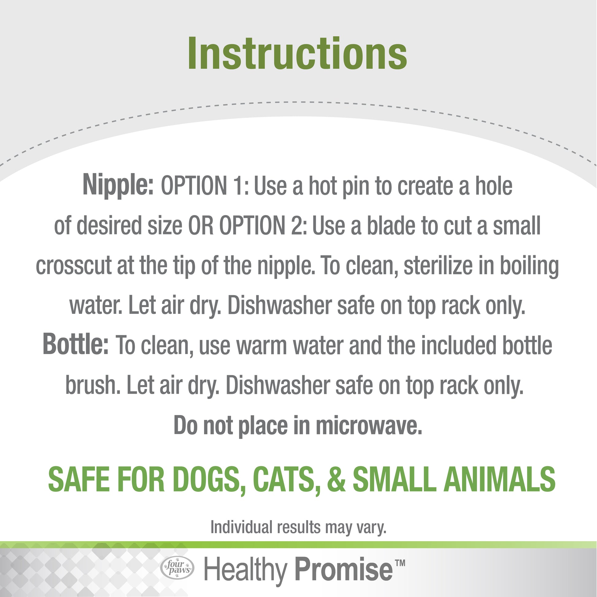 45663000028_FourPaws_HealthyPromisePetNurserTray24pk_Instuctions