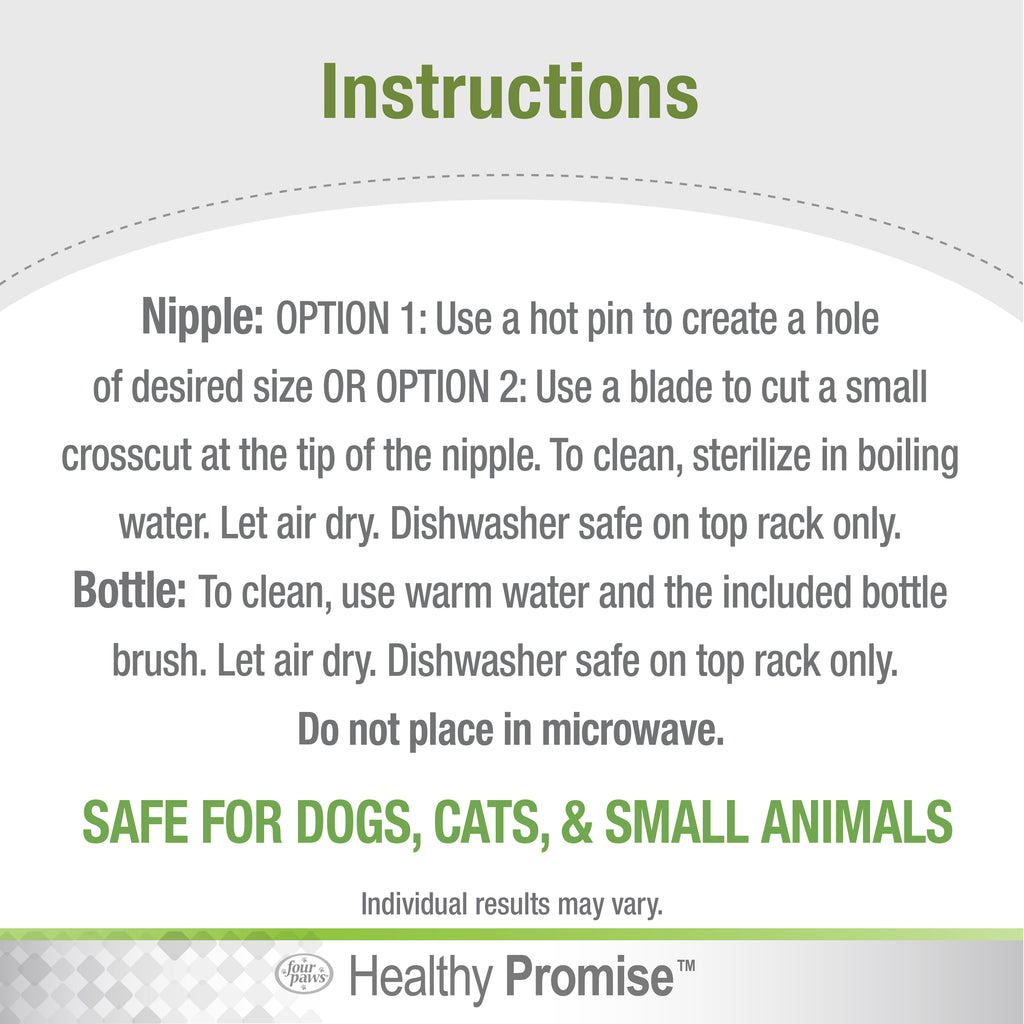 45663250003_FourPaws_HealthyPromisePetNurserBottles2pk_Instuctions