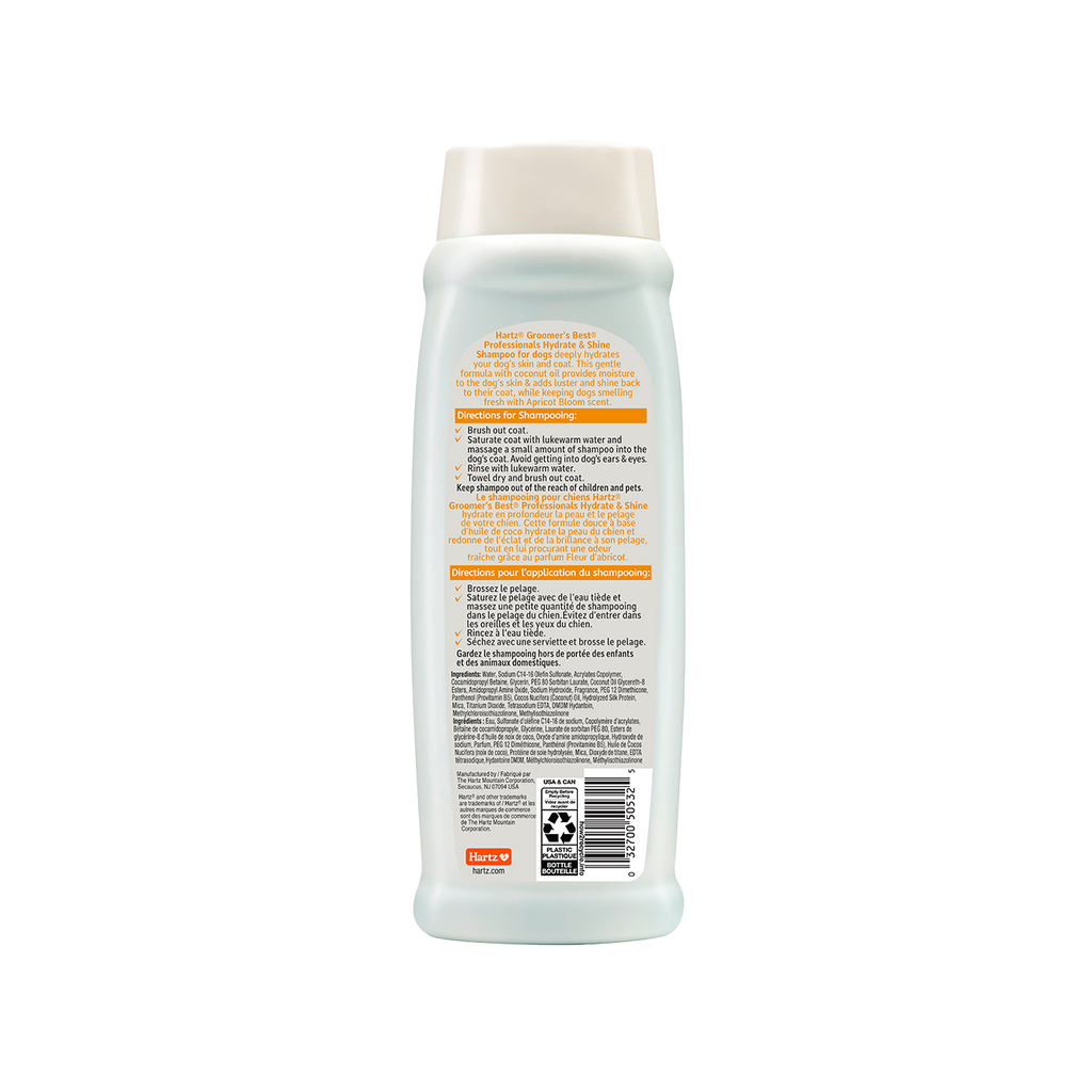 Hartz-Groomers-Best-Professionals-Hydrate-Shine-Dog-Shampoo back2