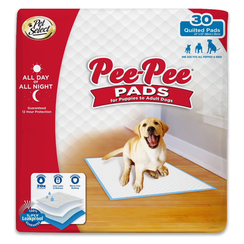 706532916306_FourPaws_FourPawsPetSelectPeePeePadsforDogsandPuppiesStandard30Count_InPackagingFront