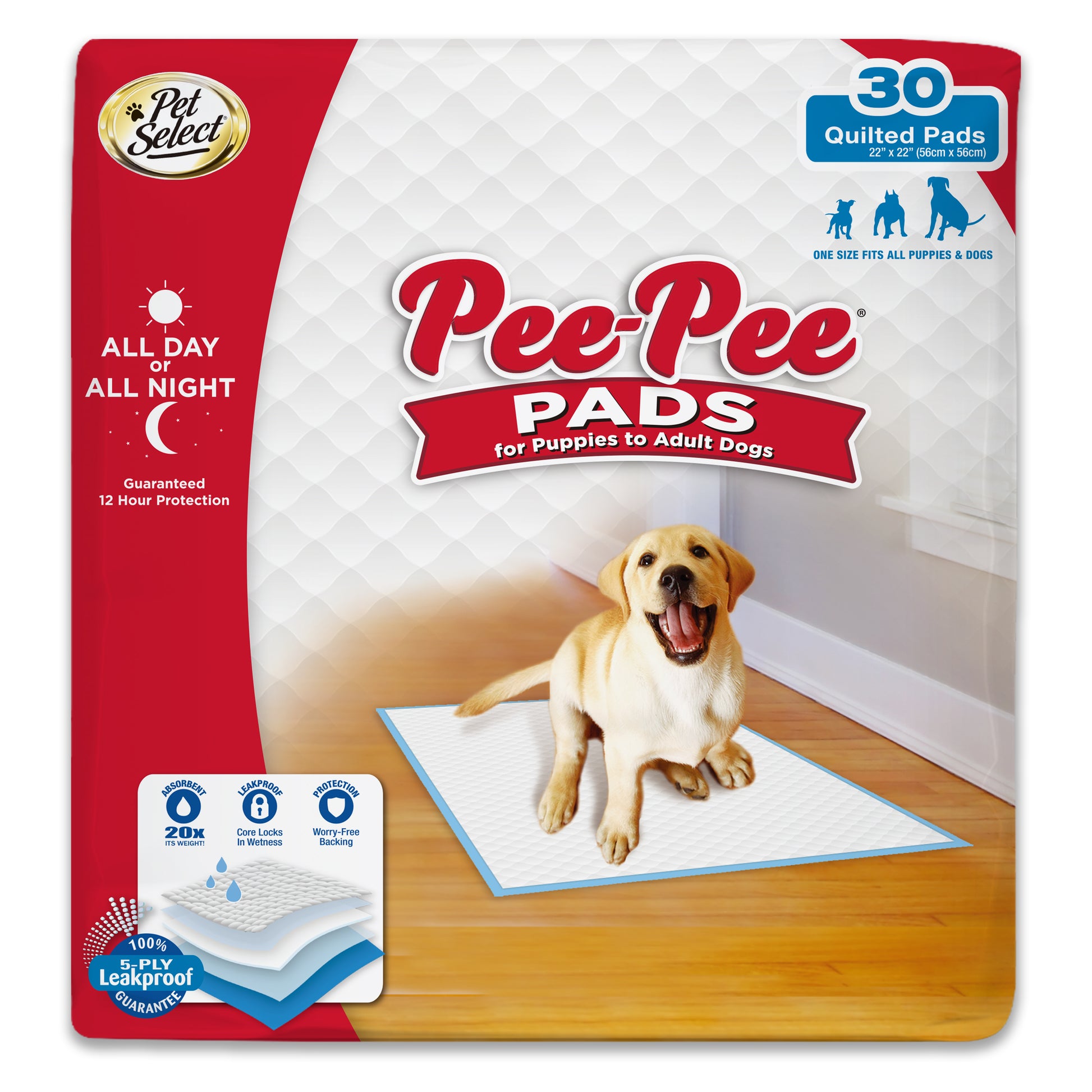 706532916306_FourPaws_FourPawsPetSelectPeePeePadsforDogsandPuppiesStandard30Count_InPackagingFront