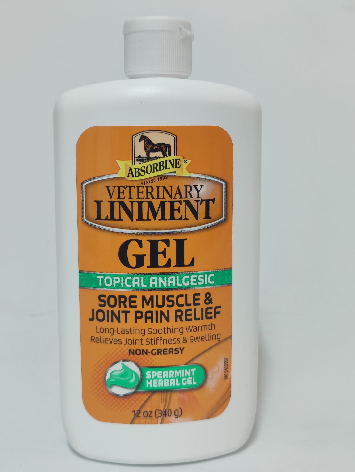 Absorbine Gel analgésico tópico veterinario - 3 oz o 12 oz. Cuidado del caballo.