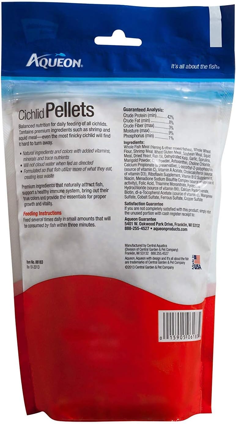 Aqueon Cichlid Medium Pellets 7.5 oz