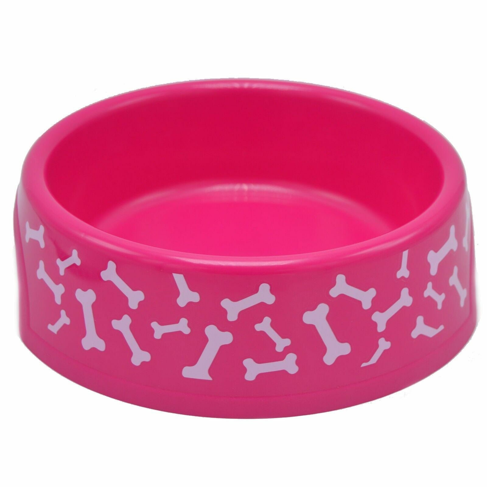 Great_Choice_Plato_plastico_huesos_comer_y_beber_perros_y_gatos_2_Qt pink