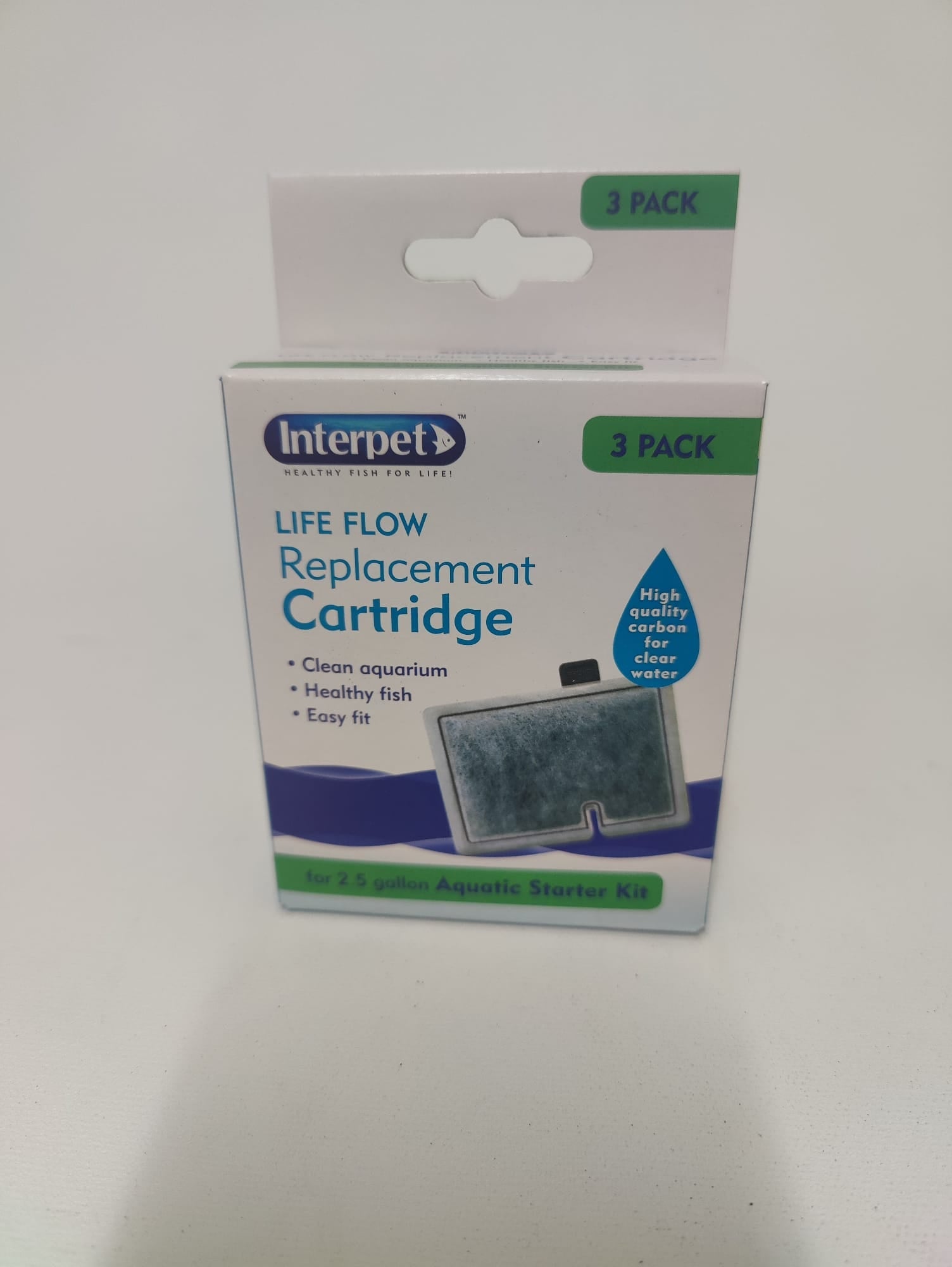 Cartucho de repuesto especial para filtro interno Interpet Life Flow (2,5 y 3-10 galones), paquete de 3