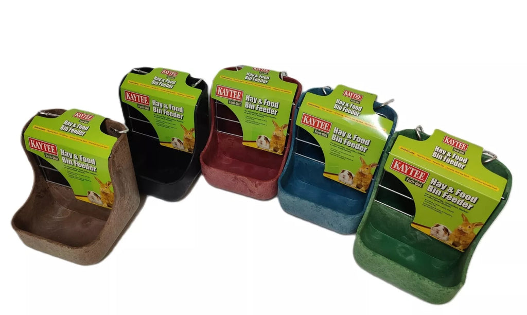 Comedero Kaytee ESPECIAL para heno y comida. (Diferentes colores)