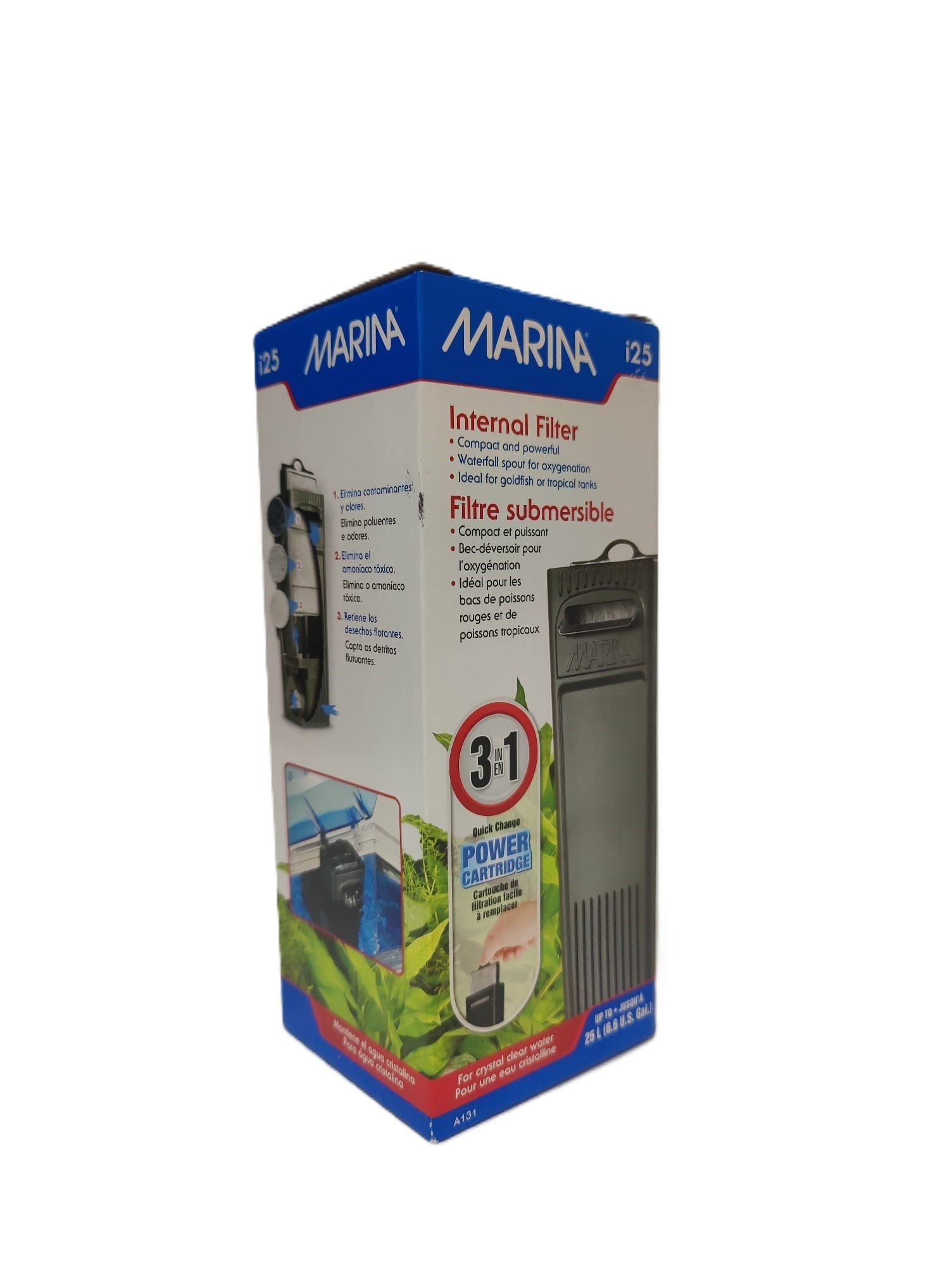 Filtro interno ESPECIAL Marina I25 3 en 1 hasta 25L (6,6 galones estadounidenses)