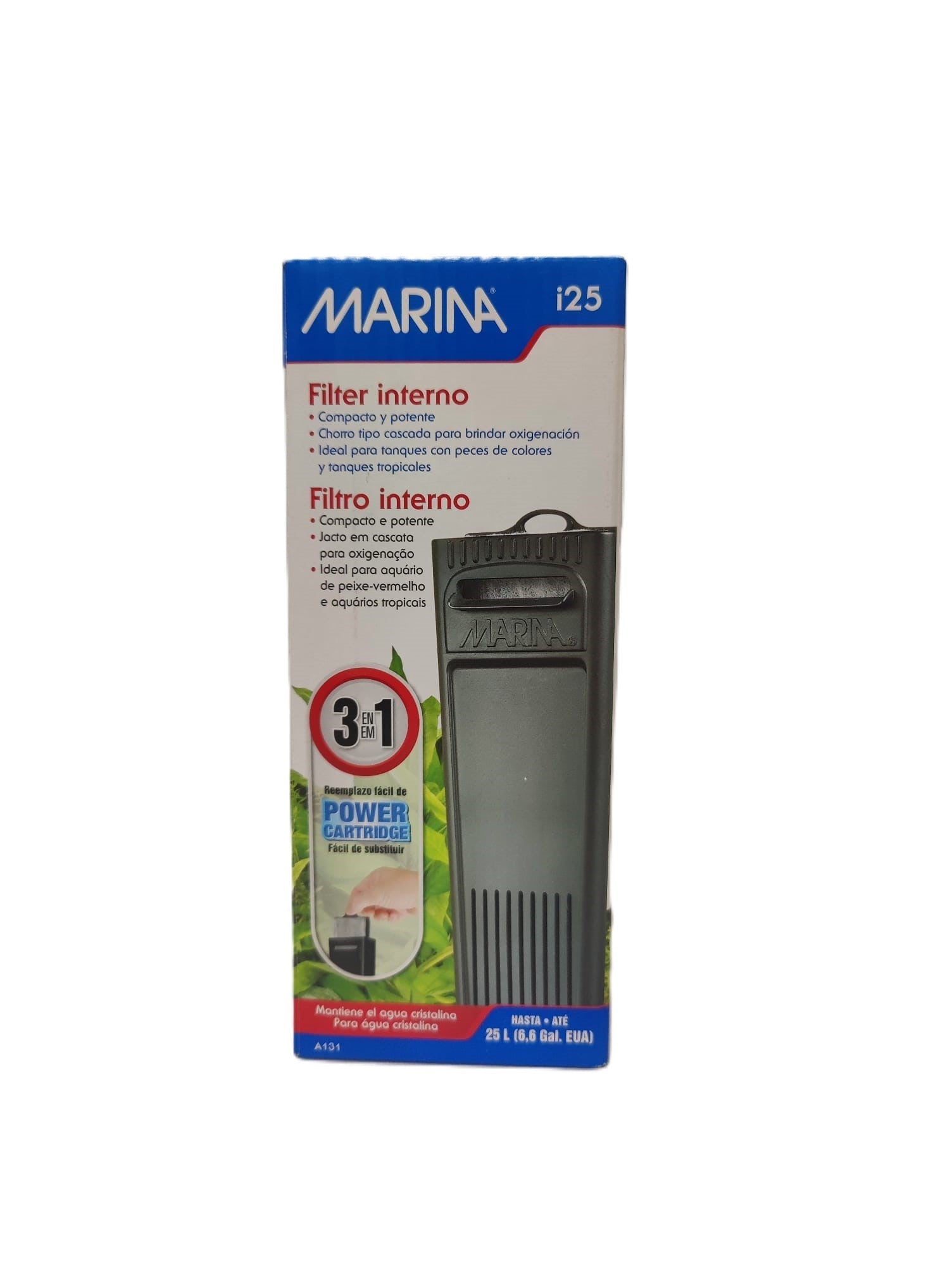 Filtro interno ESPECIAL Marina I25 3 en 1 hasta 25L (6,6 galones estadounidenses)