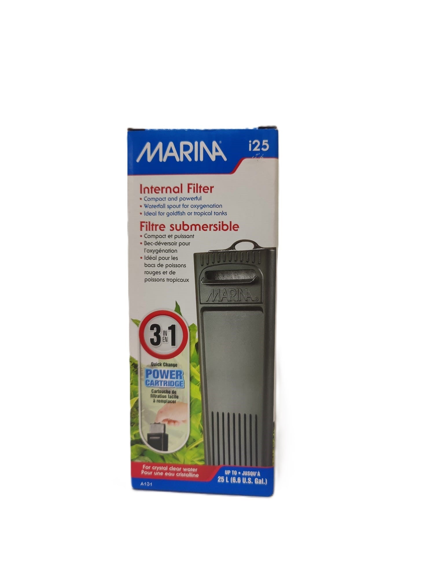 Filtro interno ESPECIAL Marina I25 3 en 1 hasta 25L (6,6 galones estadounidenses)