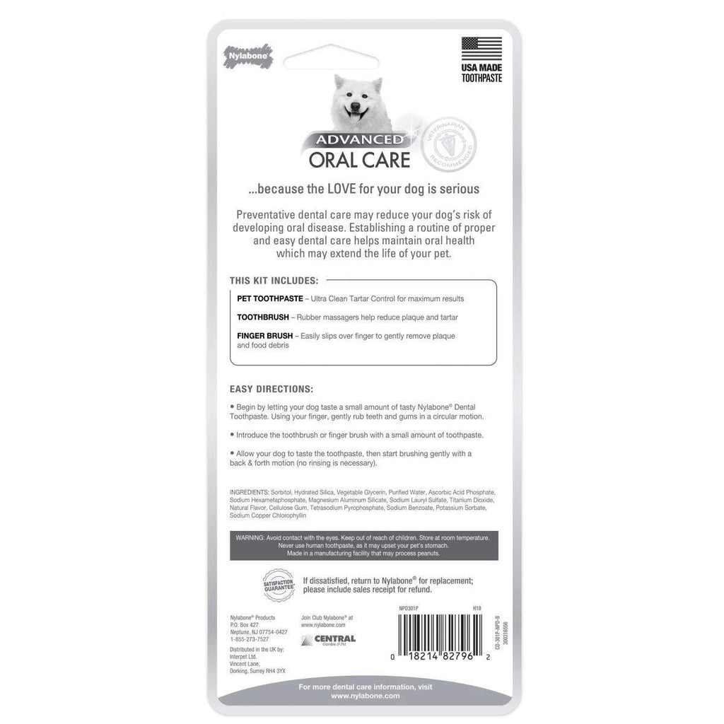 Nylabone Advanced Kit cuidado dental natural para perros A