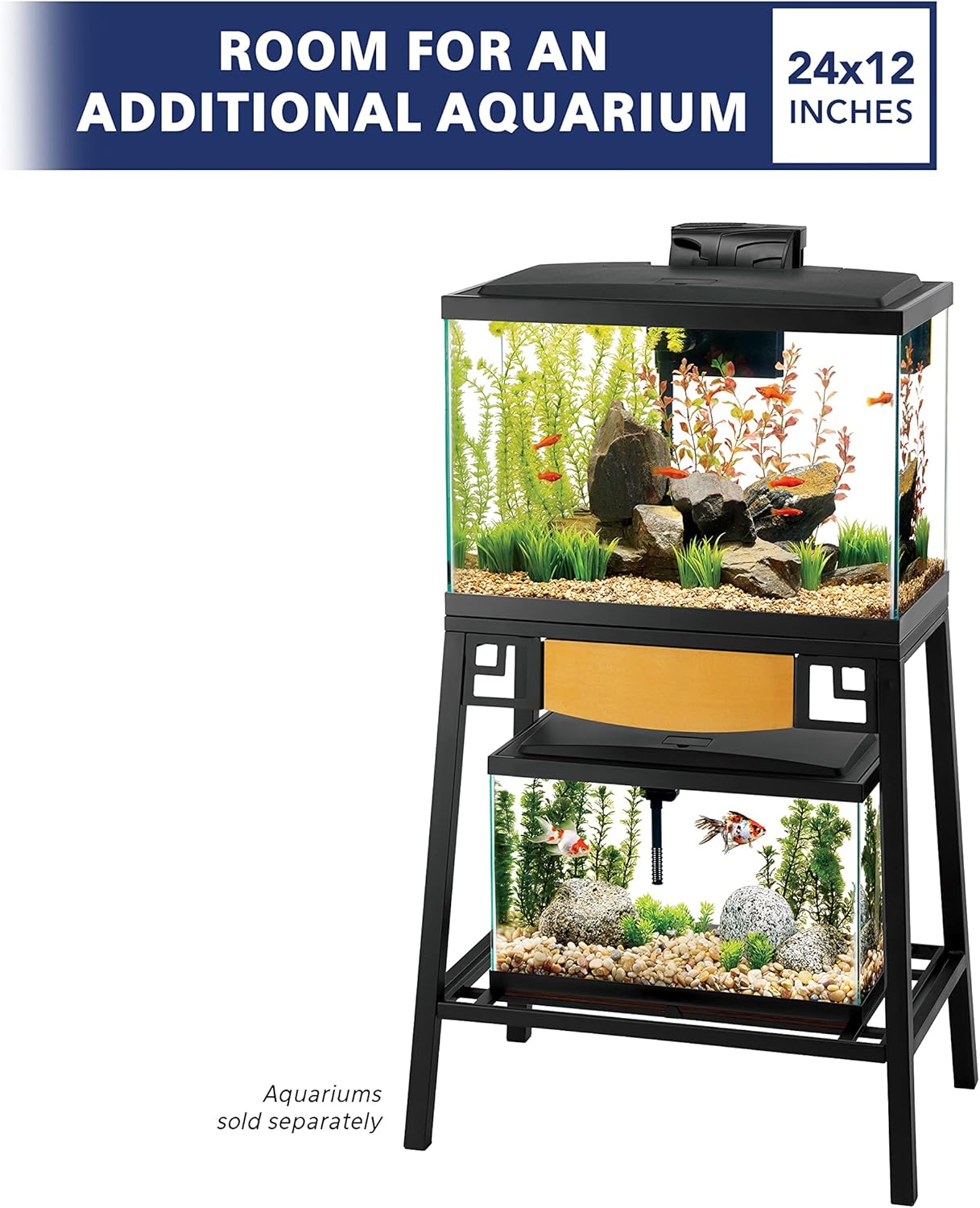 Soporte metálico para acuario Aqueon Forge de 24 x 12 pulgadas