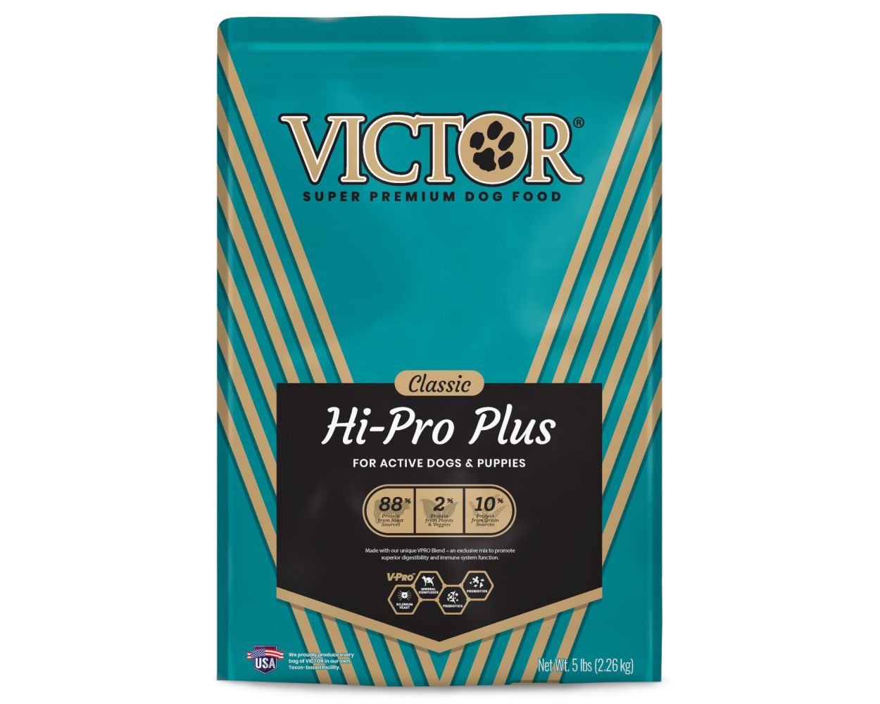 Victor Classic Hi-Pro Plus Alimento seco para perros (5 libras/15 libras/40 libras/50 libras)